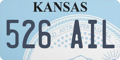 KS license plate 526AIL
