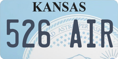 KS license plate 526AIR