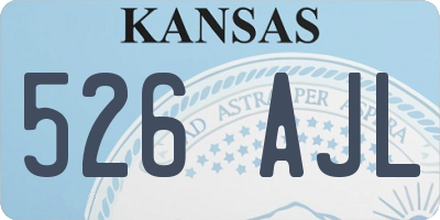 KS license plate 526AJL