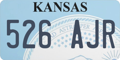 KS license plate 526AJR