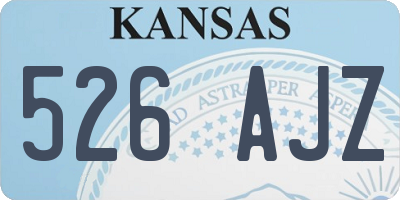 KS license plate 526AJZ