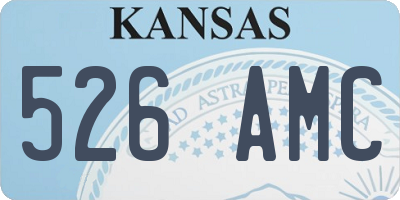 KS license plate 526AMC