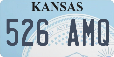 KS license plate 526AMQ