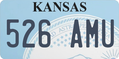 KS license plate 526AMU