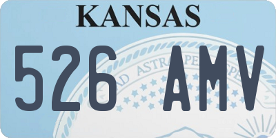 KS license plate 526AMV