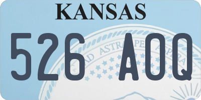 KS license plate 526AOQ