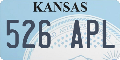 KS license plate 526APL