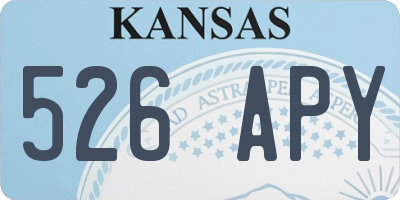 KS license plate 526APY