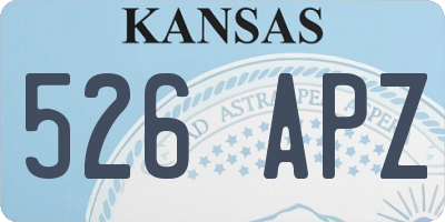 KS license plate 526APZ