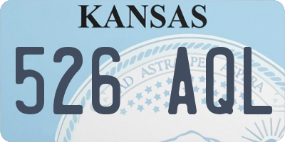 KS license plate 526AQL