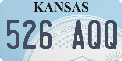 KS license plate 526AQQ
