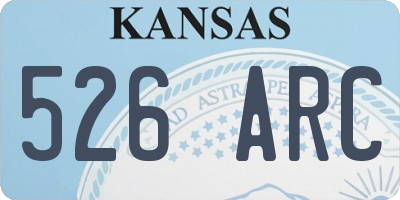 KS license plate 526ARC