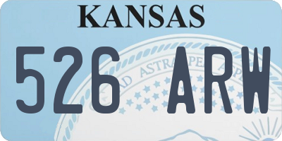 KS license plate 526ARW