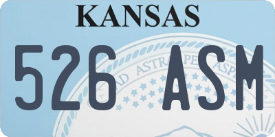 KS license plate 526ASM