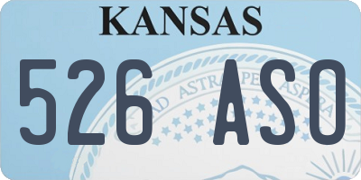 KS license plate 526ASO