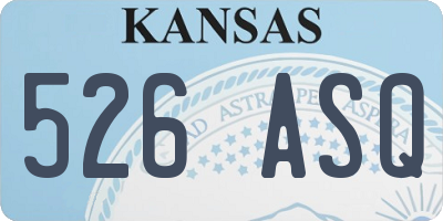 KS license plate 526ASQ