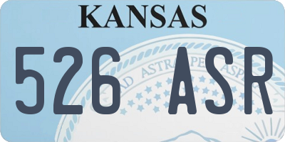 KS license plate 526ASR