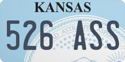KS license plate 526ASS