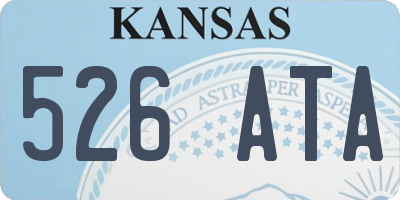 KS license plate 526ATA