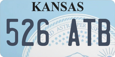 KS license plate 526ATB