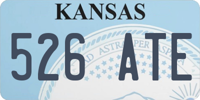 KS license plate 526ATE