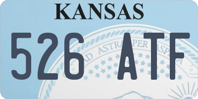 KS license plate 526ATF