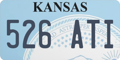 KS license plate 526ATI