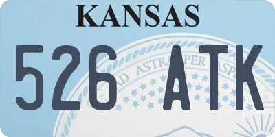 KS license plate 526ATK