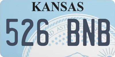 KS license plate 526BNB