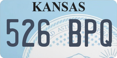 KS license plate 526BPQ
