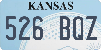 KS license plate 526BQZ