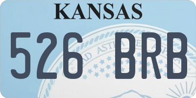 KS license plate 526BRB