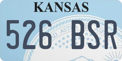 KS license plate 526BSR