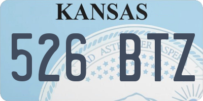 KS license plate 526BTZ