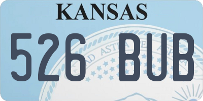 KS license plate 526BUB