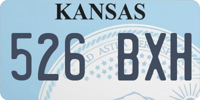 KS license plate 526BXH