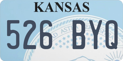KS license plate 526BYQ