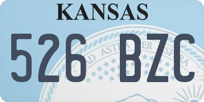 KS license plate 526BZC