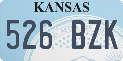 KS license plate 526BZK