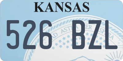 KS license plate 526BZL