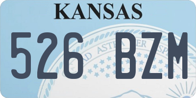KS license plate 526BZM