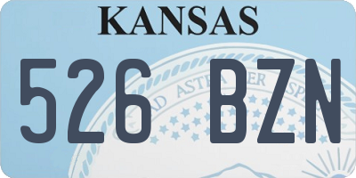 KS license plate 526BZN