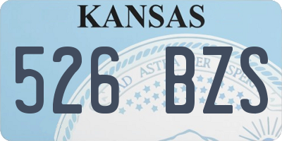 KS license plate 526BZS