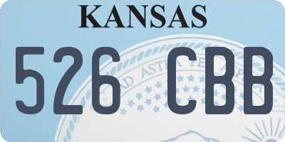 KS license plate 526CBB