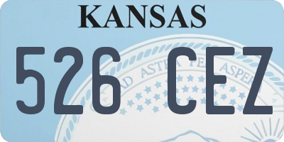 KS license plate 526CEZ