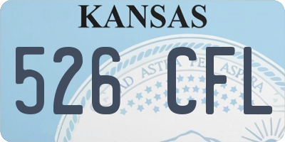 KS license plate 526CFL
