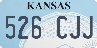 KS license plate 526CJJ