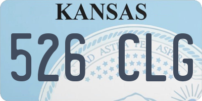 KS license plate 526CLG