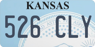 KS license plate 526CLY