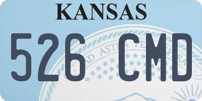 KS license plate 526CMD